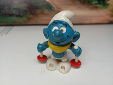 Bully Winter Schlumpf Ski - 20091 - Peyo Schlümpfe ohne Skier Stöcke rot weiß 