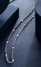 Reines massives Platin ovale