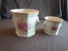 2x Lichte Porzellan Blumentopf