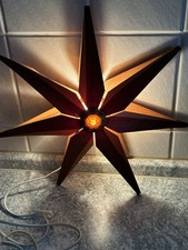 Konstsmide, Gnosjö, Weihnachtsstern Holz, Julstjärna 890, Made in Sweden Vintage