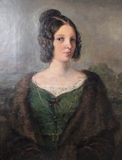 Junge Dame mit Pelzstola 1837