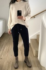 Cordhose Damen Blau Dunkelblau