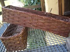 Pflanzkorb Weide, stabil, Natur groß ca.87Lx26Bx18cm H-Metallrahmen stabil 1 St.