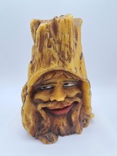 Alte Kerze - Wachsfigur - Wachkunst - Baumstumpf - H 19 cm