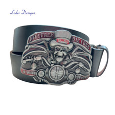 Schwarzer Ledergürtel +