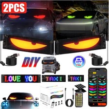 2PCS Lkw Devil's Eye Lampe LED-Bildschirm Auto-Augenlicht Lkw dynamisches Licht