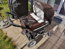 Emmaljunga Edge Duo Combi brown Flowers Gestell Duo S