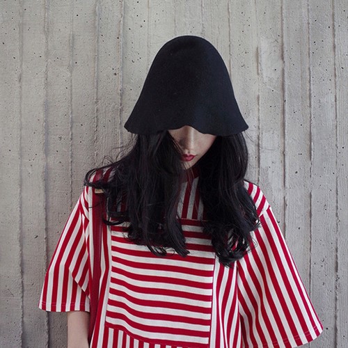 100 wolle felt cone cloche - wolle,