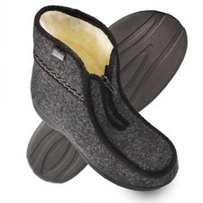 Herren Winter Hausschuhe Filz Schafwolle bis Gr. 46 Hüttenschuhe filsko Norrland