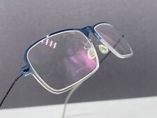Lindberg Brille Herren Damen Blau Eckig Rechteckig Titan Now 6501 Vollrand Now