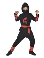 Ninja Kostüm Kinder Fasching Karneval mit Messern aus Kunststoff Turtles Party