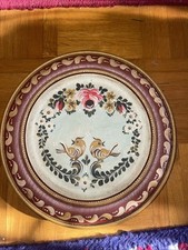 Handgemalter Holzteller Mit