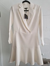 NEU Cremeweißes Blazerkleid