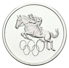 München Silbermedaille 1972 Olympiade Reiten PP- Ø =  34 mm Gewicht: 14,7g/999