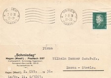 110369) DR Blg mit Perfin /