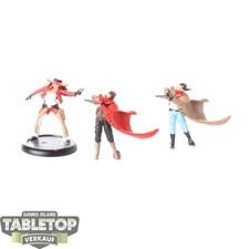 Malifaux - 3 Bandidos - bemalt