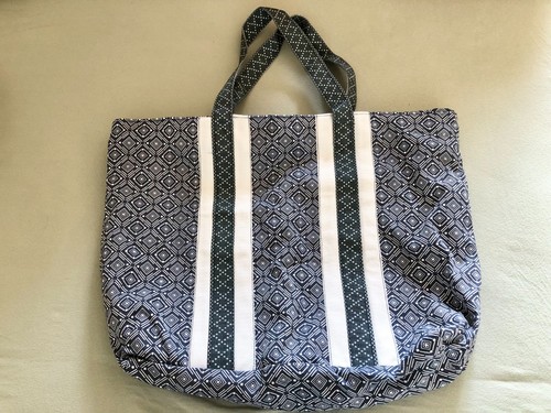 Strandtasche stoff blau - stoff,