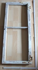 schmal holz fenster flügel sprosse alt antik top vintage deko unrestauriert urig