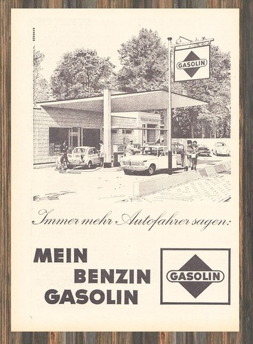 Gasolin reklame werbeanzeige - gasolin,