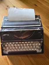 Die Spiegelburg Schreibmaschine zettelbox box Rolle  14 x 14 cm