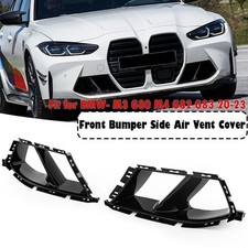 2* Lufteinlass Entlüftung Air Vent Für BMW G80 M3 G82 G83 M4 2021+ Grill Schwarz