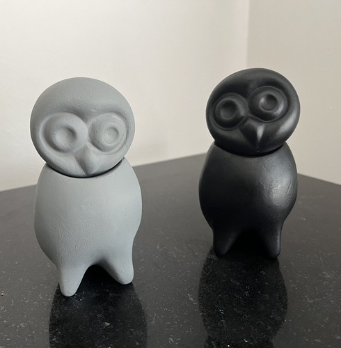 Die kleine eule keramikfigur - eule,