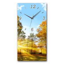 BM Wanduhr leises Uhrwerk Quarzwanduhr XXL lautlos 8100-1 -UHK Natur