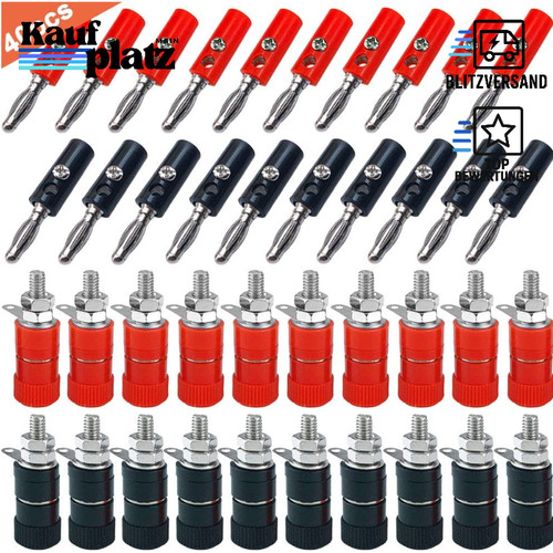 Bananenstecker set 40pcs - set, 4mm