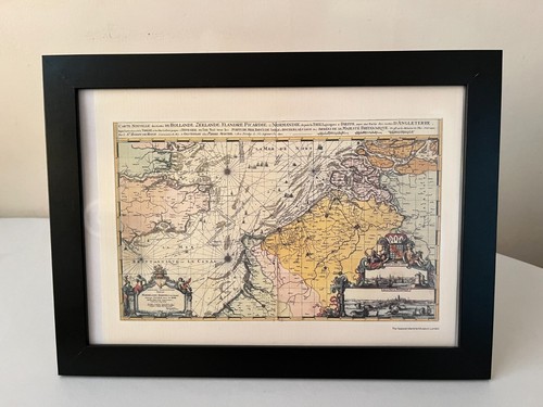 Gerahmte vintage karte von - gerahmte,