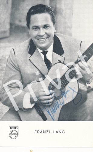 Autogramm franzl lang - franzl,