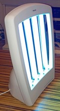 Philips Original Home Solaria Gesichtsbräuner Type3,  4 x Philips CLEO 15W UV
