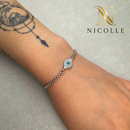Nicolle edelstahl armband evil - edelstahl,