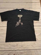 Star Wars Trilogie T-Shirt 2004 Schwarz DVD Release Promo Vintage Gr. L 