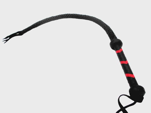 Peitsche aus schwarz rotes - aus, schwarz/rotes