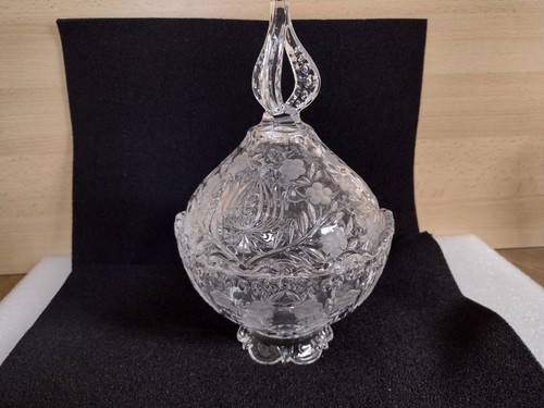 Glasschale mit deckel - höhe, ca