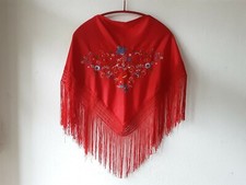 Spanisches Manton Flamenco Tuch bestickt klein auch für Kinder