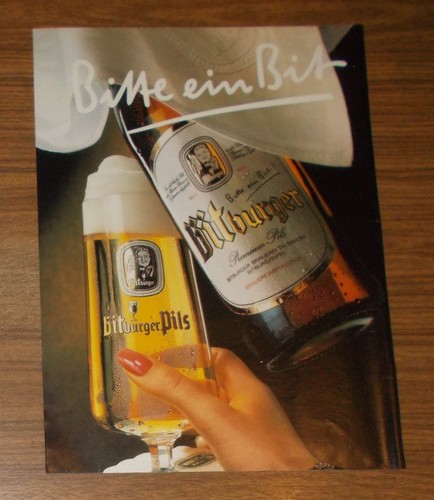 Seltene werbung bitburger pils - werbung,