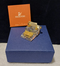 Swarovski Crystal Memories Schreibmaschine Typewriter Gold Miniatur A 9460000076