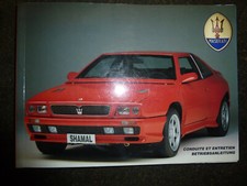 Maserati Shamal Betriebsanleitung in Deutsch 1991