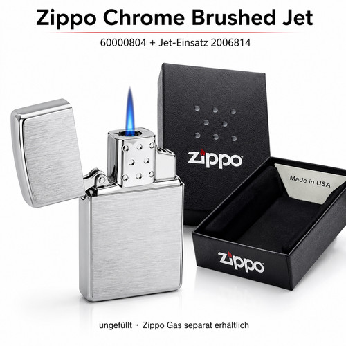 Zippo chrome brushed - chrome,