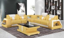 Luxus Ecksofa Ledersofa L Form