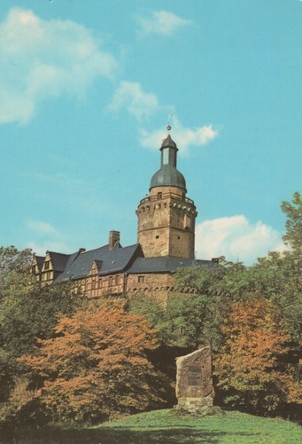 Ddr ansichtskarte burg - ansichtskarte,