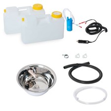 12V Camping Spüle Rund Set Waschbecken Bausatz Spülbecken Wohnmobil T4 T5 T6 