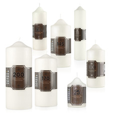 Duftlose Kirchen Stumpenkerzen lange Brenndauer hochwertiges rauchfreies Wachs tropffrei