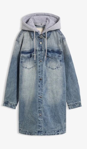 Jeansjacke damen mit kapuze - jeansjacke,