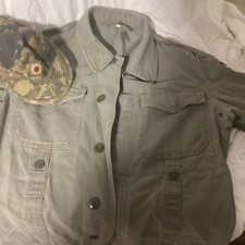 BW Feldjacke, Oliv, Größe 1; Original Bundeswehr Alt Mit Taille, Sehr Guter Zust