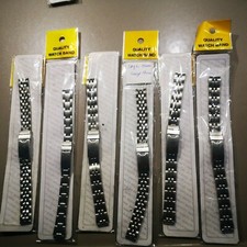 Damen Uhrenarmband Edelstahl Metall Uhrenband Metallband Stegbreite 12m L: 17cm