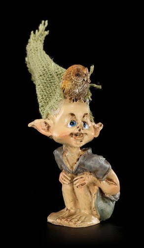 Pixie kobold figur mit mütze - pixie,