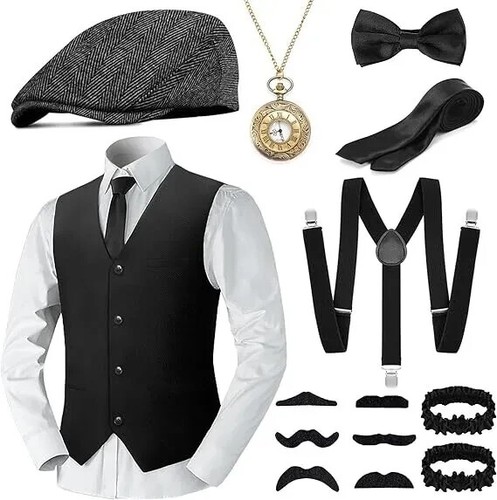 Mafia herren kostüm set - herren,