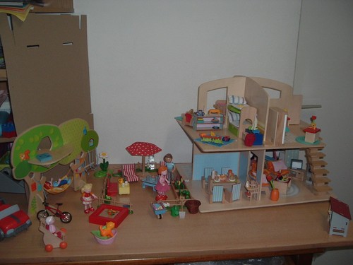 Großes puppenhaus spielset - großes, puppenhaus-spielset